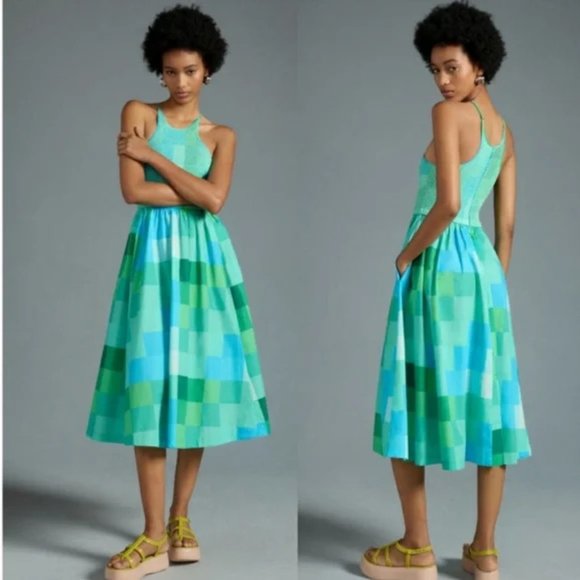 Anthropologie Dresses & Skirts - Anthropologie + Plenty by Tracy Reese Smocked Halter A-Line Dress NWT